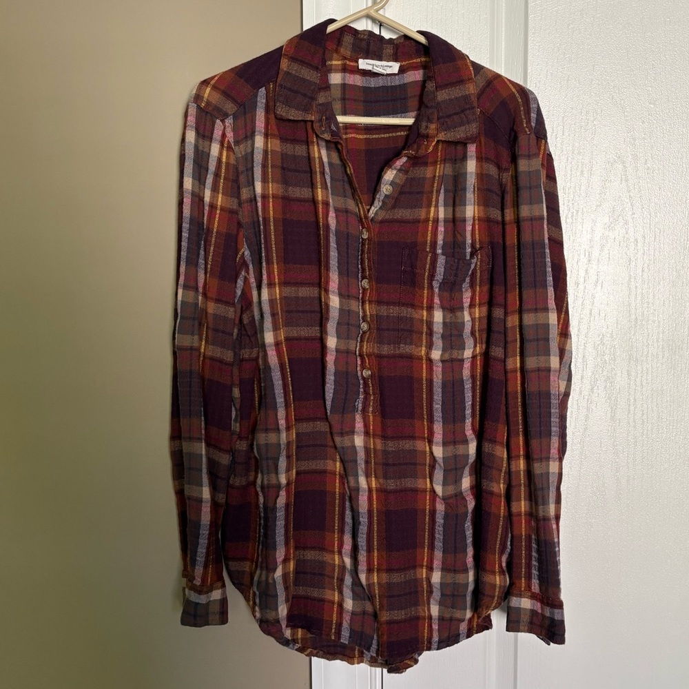 beachlunchlounge Women’s Flannel Shirt. Size Large.